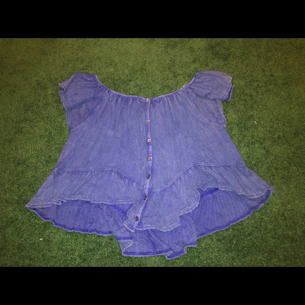 Free People off the shoulder flowy shirt
